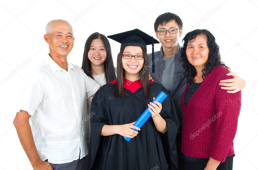 Happy Asian family 