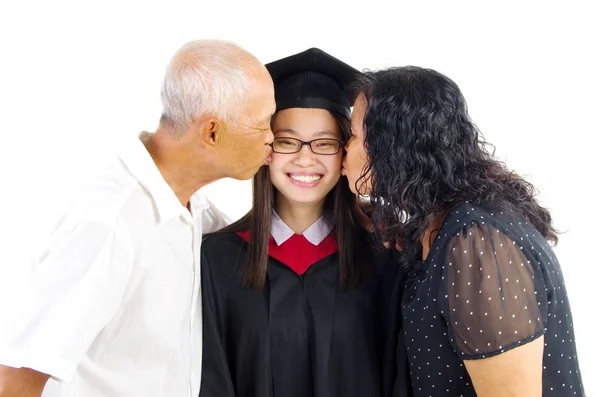 Feliz graduación asiática — Foto de Stock