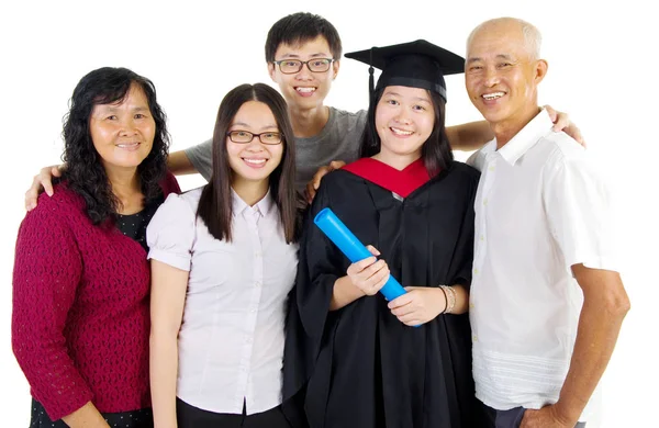 Feliz graduación asiática — Foto de Stock