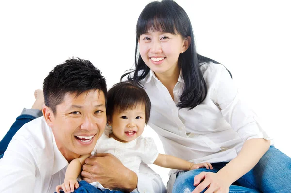 Happy asian family — Stock Photo, Image