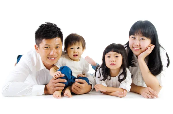 Happy asian family — Stock Photo, Image