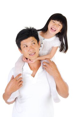 Mutlu Asyalı aile