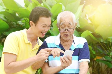 Smartphone ve teknoloji kavramı