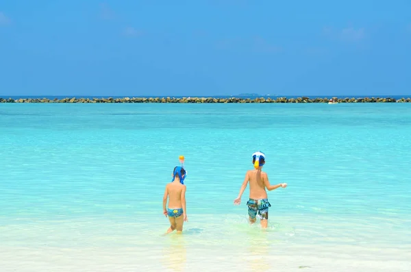 Snorkeling nelle Maldive — Foto Stock