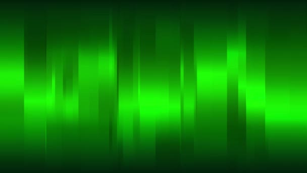 수직 빛나는 줄무늬, 원활한 루프와 녹색 추상적인 배경 — 비디오