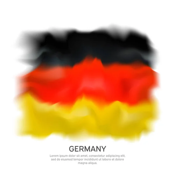 Αφηρημένη σημαία της Γερμανίας απομονωμένη σε λευκό φόντο για εορταστικό σχεδιασμό. Γερμανικό πατριωτικό διάνυσμα. Γραφικό αφηρημένο υπόβαθρο. Ζωγραφική ακουαρέλα. Σχεδιασμός πανό σημαίας Γερμανίας — Διανυσματικό Αρχείο