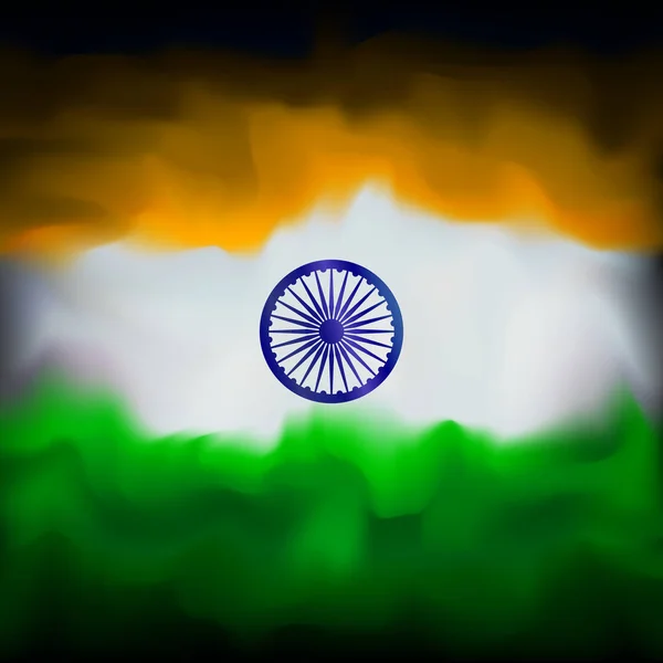 Indien abstrakt flagga kreativ bakgrund för firande design. Indisk mall 26 januari, Happy Republic Day. Grafisk abstrakt ritning bakgrund. Indiska flagga banner vektor illustration — Stock vektor
