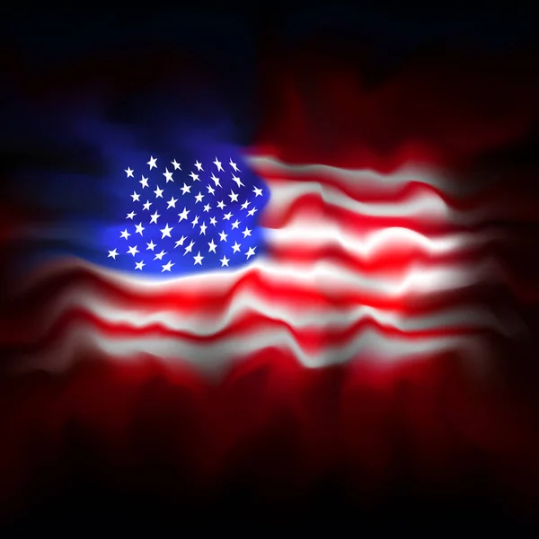 Fondo Bandera Estados Unidos Bandera Abstracta Usa Sobre Fondo Oscuro — Archivo Imágenes Vectoriales