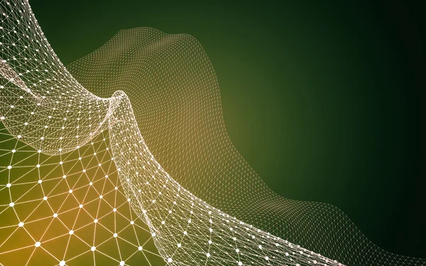 Çokgen alanı düşük Poli koyu arka plan, 3d render