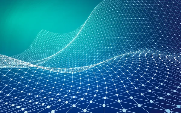 Çokgen alanı düşük Poli koyu arka plan, 3d render