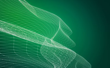 Çokgen alanı düşük Poli koyu arka plan, 3d render