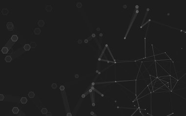 Çokgen alanı düşük Poli koyu arka plan, 3d render