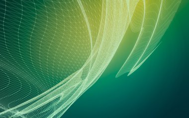 Çokgen alanı düşük Poli koyu arka plan, 3d render