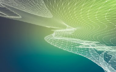 Çokgen alanı düşük Poli koyu arka plan, 3d render