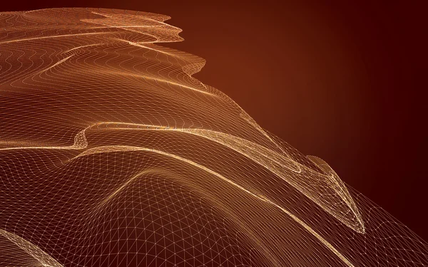 Çokgen alanı düşük Poli koyu arka plan, 3d render