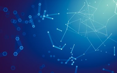 Çokgen alanı düşük Poli koyu arka plan, 3d render