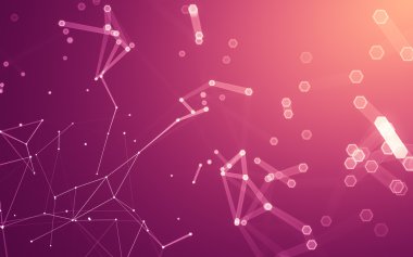 Çokgen alanı düşük Poli koyu arka plan, 3d render