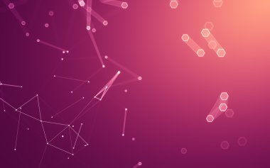 Çokgen alanı düşük Poli koyu arka plan, 3d render