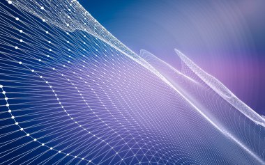 Çokgen alanı düşük Poli koyu arka plan, 3d render