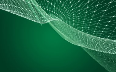 Çokgen alanı düşük Poli koyu arka plan, 3d render