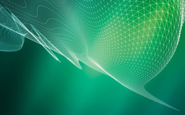 Çokgen alanı düşük Poli koyu arka plan, 3d render