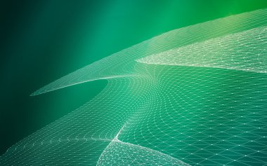 Çokgen alanı düşük Poli koyu arka plan, 3d render