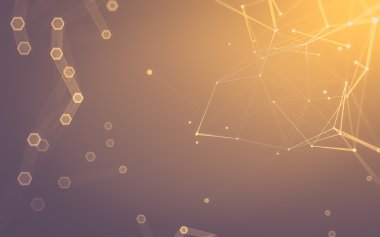 Çokgen alanı düşük Poli koyu arka plan, 3d render