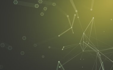 Çokgen alanı düşük Poli koyu arka plan, 3d render