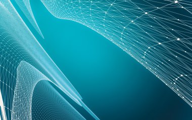 Çokgen alanı düşük Poli koyu arka plan, 3d render