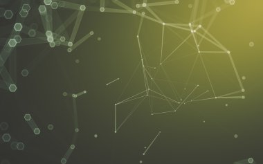 Çokgen alanı düşük Poli koyu arka plan, 3d render