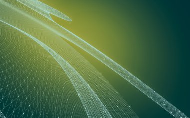 Çokgen alanı düşük Poli koyu arka plan, 3d render