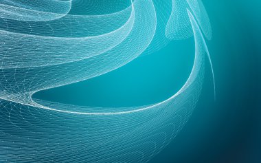 Çokgen alanı düşük Poli koyu arka plan, 3d render