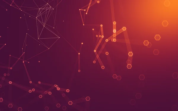 Çokgen alanı düşük Poli koyu arka plan, 3d render