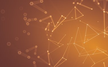 Çokgen alanı düşük Poli koyu arka plan, 3d render