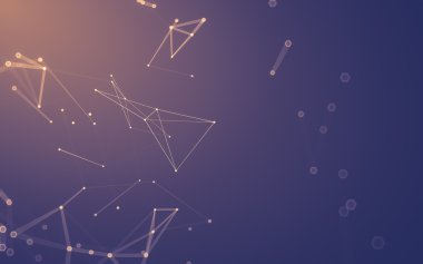 Çokgen alanı düşük Poli koyu arka plan, 3d render