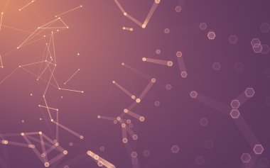 Çokgen alanı düşük Poli koyu arka plan, 3d render