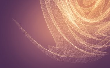 Çokgen alanı düşük Poli koyu arka plan, 3d render