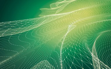 Çokgen alanı düşük Poli koyu arka plan, 3d render