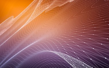 Çokgen alanı düşük Poli koyu arka plan, 3d render