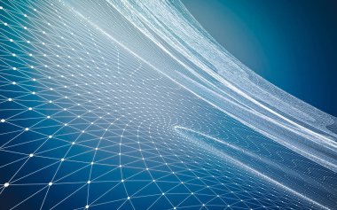 Çokgen alanı düşük Poli koyu arka plan, 3d render