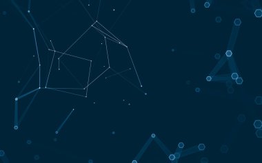 Çokgen alanı düşük Poli koyu arka plan, 3d render