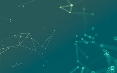 Çokgen alanı düşük Poli koyu arka plan, 3d render