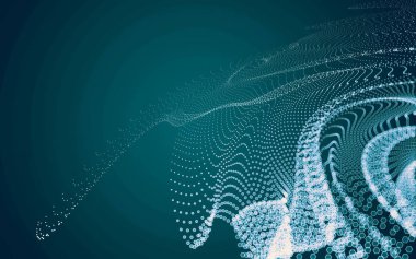 Çokgen alanı düşük Poli koyu arka plan, 3d render