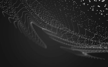 Çokgen alanı düşük Poli koyu arka plan, 3d render