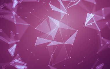 Çokgen alanı düşük Poli koyu arka plan, 3d render