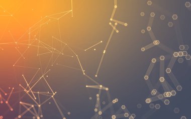 Çokgen alanı düşük Poli koyu arka plan, 3d render