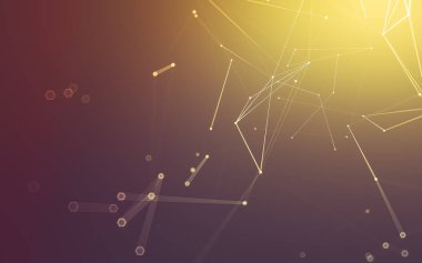 Çokgen alanı düşük Poli koyu arka plan, 3d render