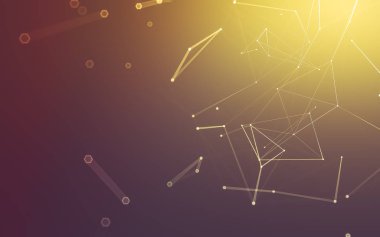 Çokgen alanı düşük Poli koyu arka plan, 3d render