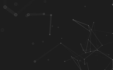 Çokgen alanı düşük Poli koyu arka plan, 3d render