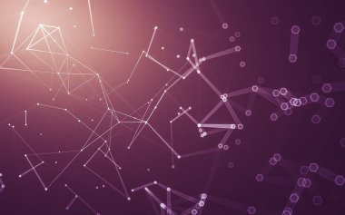 Çokgen alanı düşük Poli koyu arka plan, 3d render